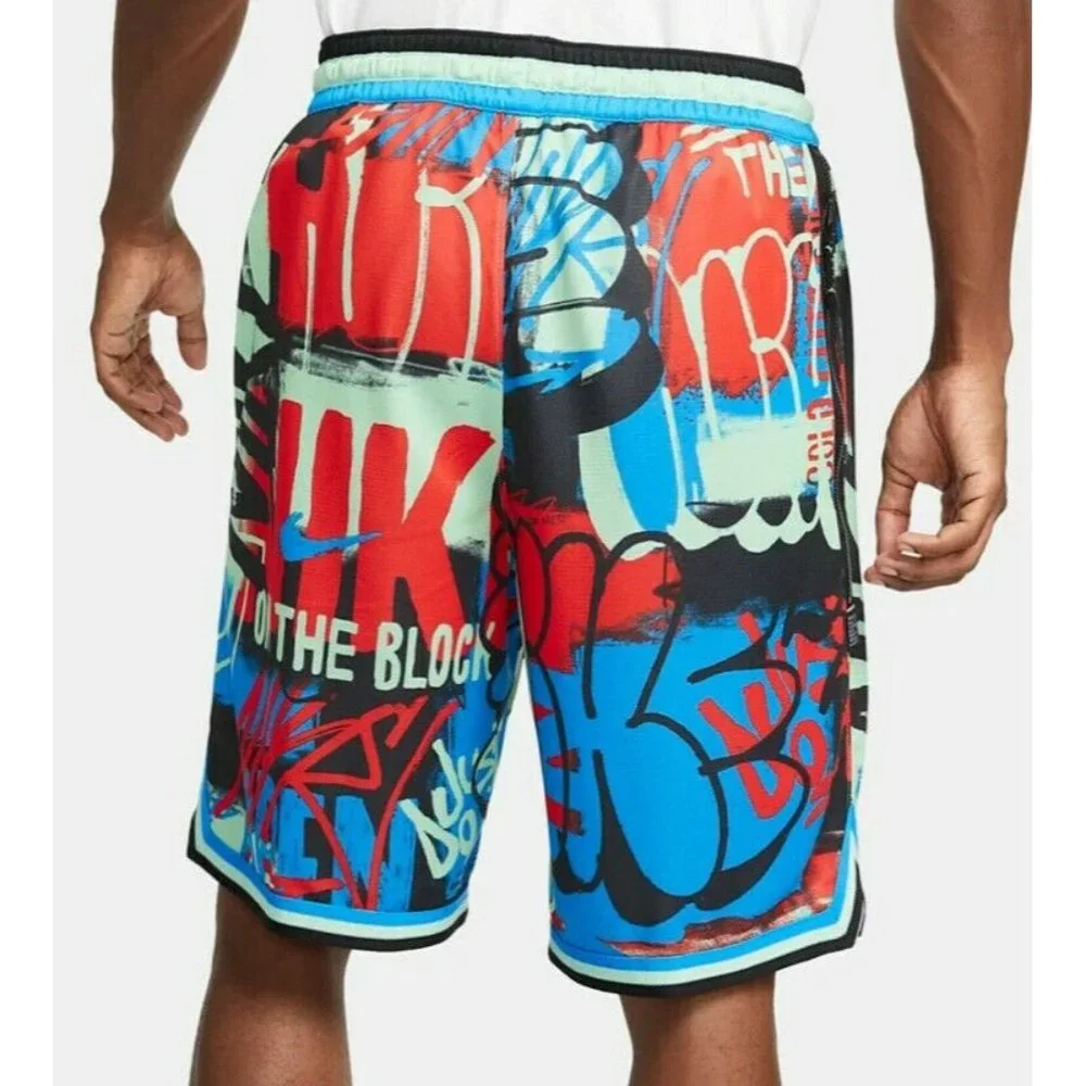 Nike DNA Shorts Men's Basketball Training Athletic Size L Printed DM0986-386 - Picture 2 of 4